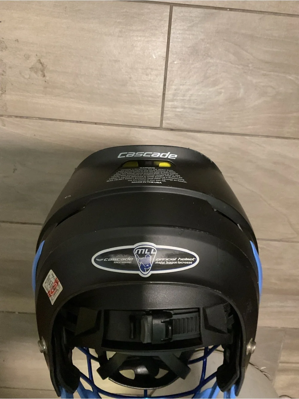 Cascade Vintage Blue Black Lacrosse Helmet Sporting Goods Model R Face Guard